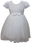 GIRLS CASUAL DRESSES (0232318-1) WHITE